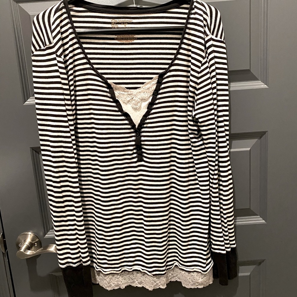 💣Striped long sleeve top